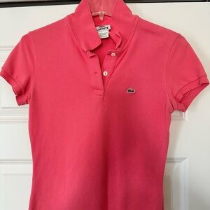 Lacoste Pink Polo Shirt
